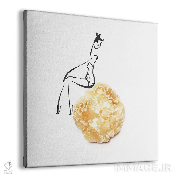 تابلو عسل زرد اثر گرچن روهرز - نمای پرسپکتیو محصول