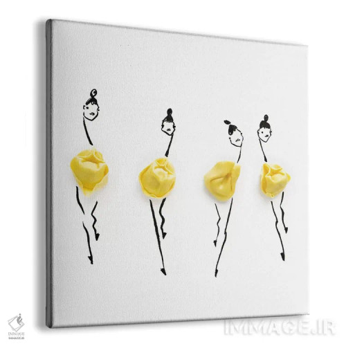 تابلو تورتهلینی زرد اثر گرچن روهرز - نمای پرسپکتیو محصول