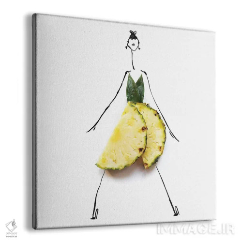 تابلو آناناس زرد اثر گرچن روهرز - نمای پرسپکتیو محصول