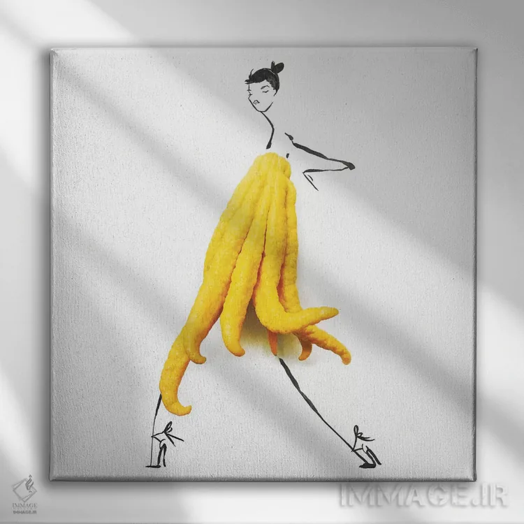 تابلو بودا اثر گرچن روهرز - نمای روبهرو روی دیوار