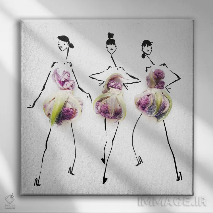 تابلو گلکلم (سری اول) اثر گرچن روهرز - نمای روبهرو روی دیوار