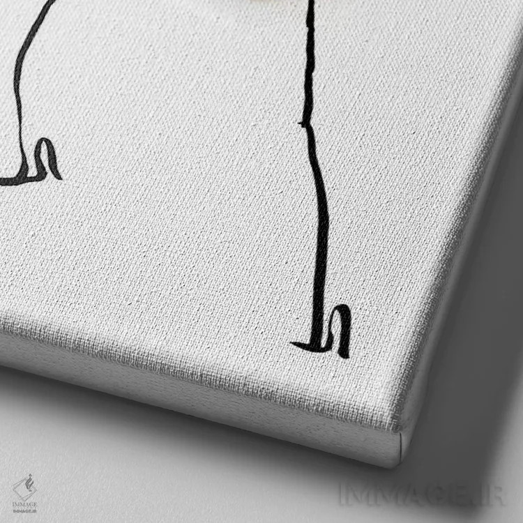 تابلو گلکلم (سری اول) اثر گرچن روهرز - نمای نزدیک بافت بوم