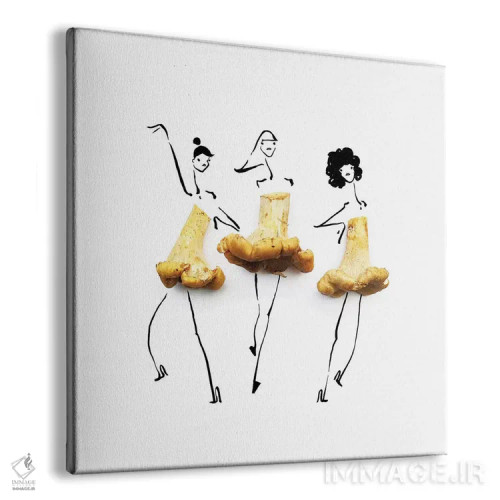 تابلو قارچ شانتیرل اثر گرچن روهرز - نمای پرسپکتیو محصول