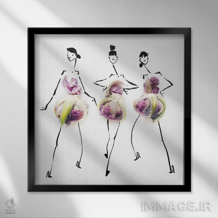 تابلو گلکلم (سری اول) اثر گرچن روهرز - نمای قابدار مشکی