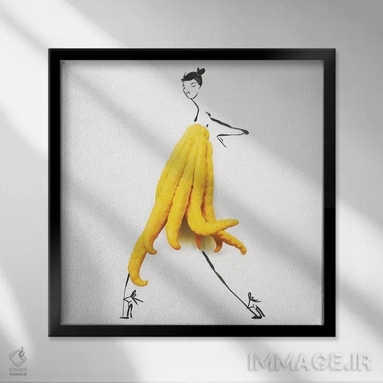 تابلو بودا اثر گرچن روهرز - نمای قابدار مشکی