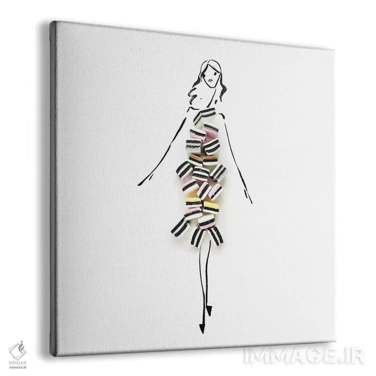 تابلو کاپکیک کشمیری (سری دوم) اثر گرچن روهرز - نمای پرسپکتیو محصول