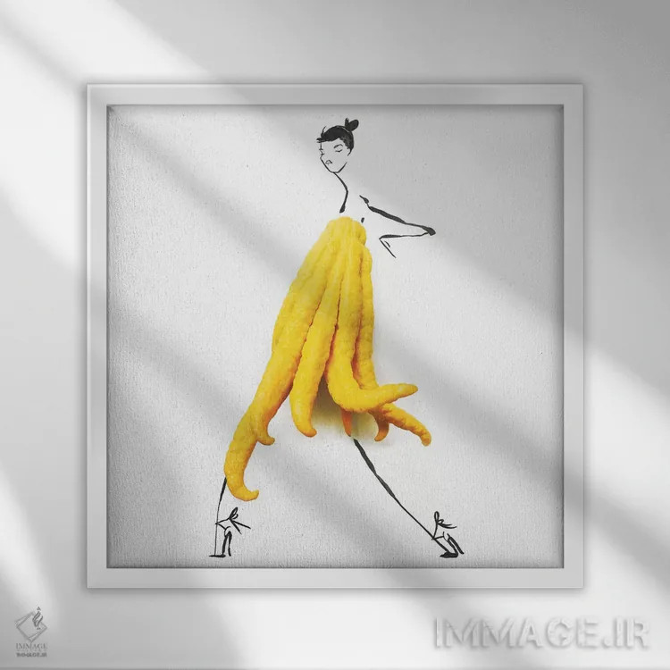 تابلو بودا اثر گرچن روهرز - نمای قابدار سفید