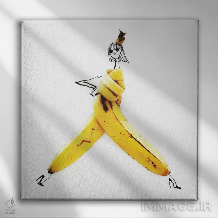 تابلو موز اثر گرچن روهرز - نمای روبهرو روی دیوار