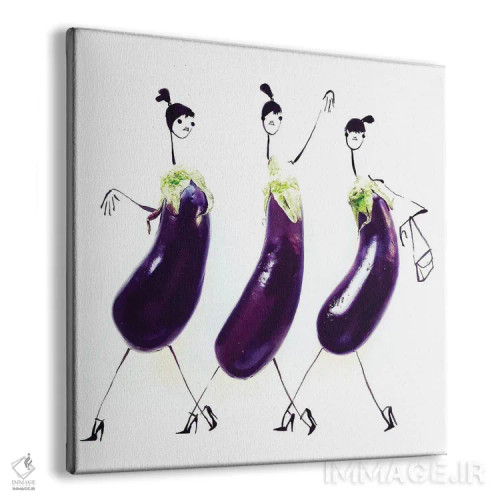 تابلو بادمجان اثر گرچن روهرز - نمای پرسپکتیو محصول