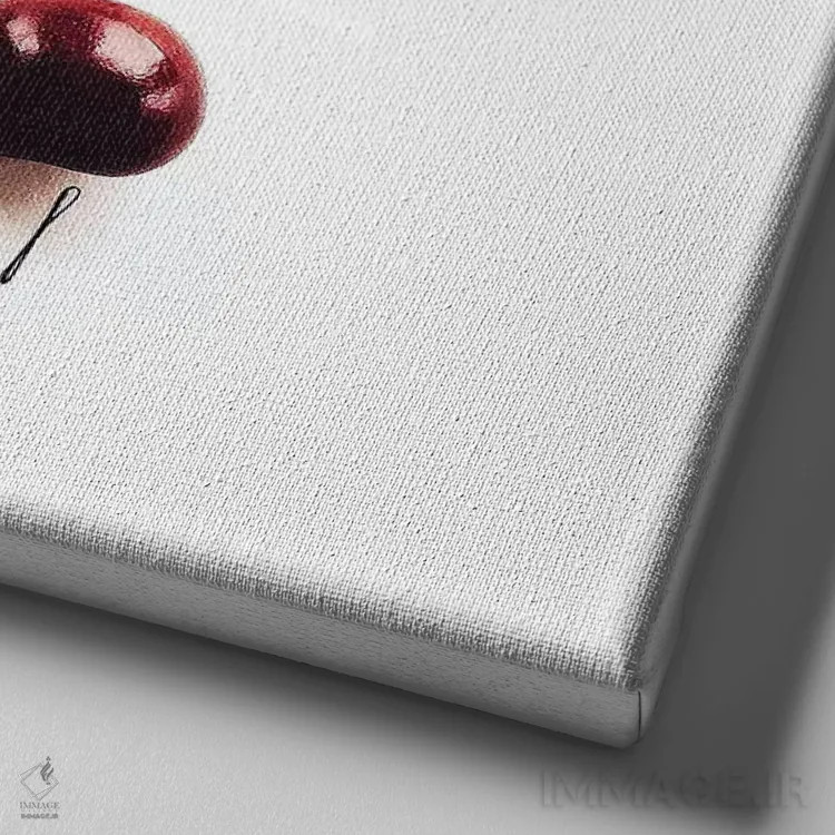 تابلو گیلاس اثر گرچن روهرز - نمای نزدیک بافت بوم