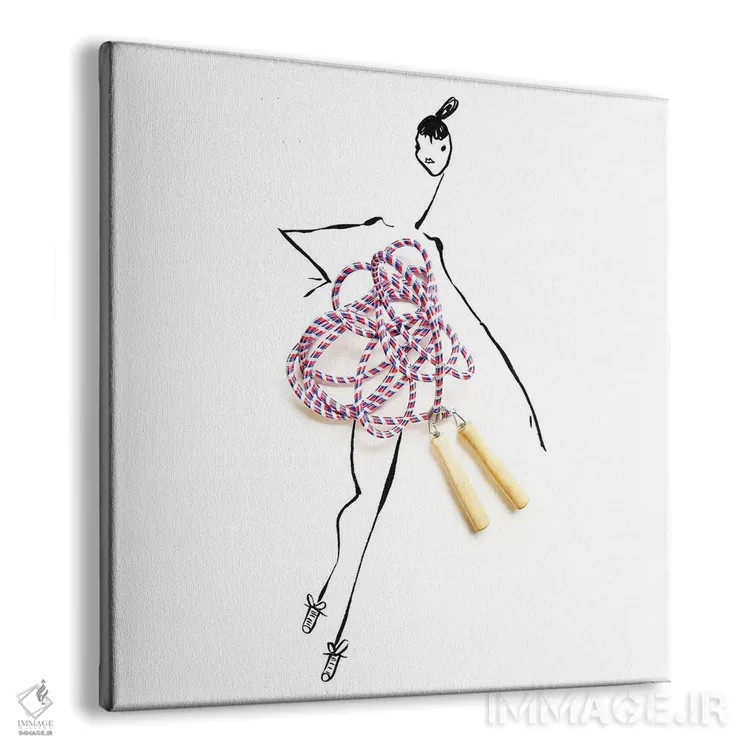 تابلو طناب زدن اثر گرچن روهرز - نمای پرسپکتیو محصول