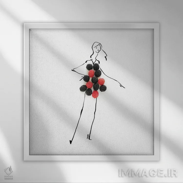 تابلو کاپکیک کشمیری (سری سوم) اثر گرچن روهرز - نمای قابدار سفید