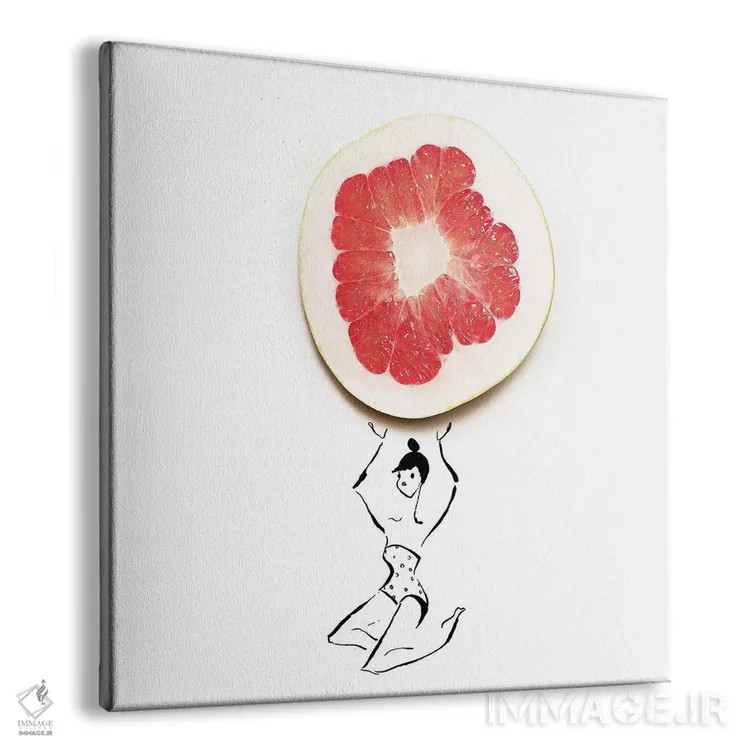 تابلو گریپفروت اثر گرچن روهرز - نمای پرسپکتیو محصول