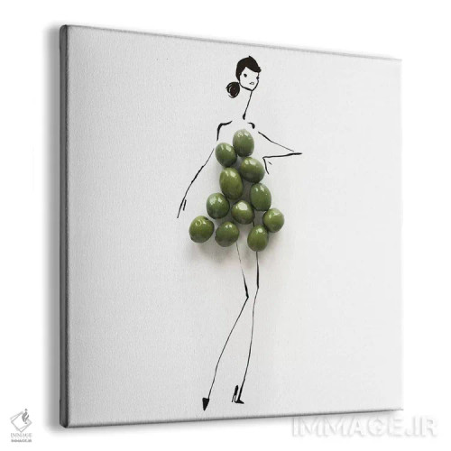 تابلو زیتون سبز اثر گرچن روهرز - نمای پرسپکتیو محصول