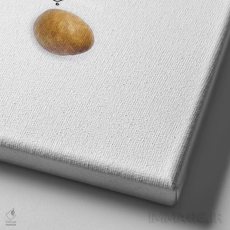 تابلو آووکادوی سبز اثر گرچن روهرز - نمای نزدیک بافت بوم