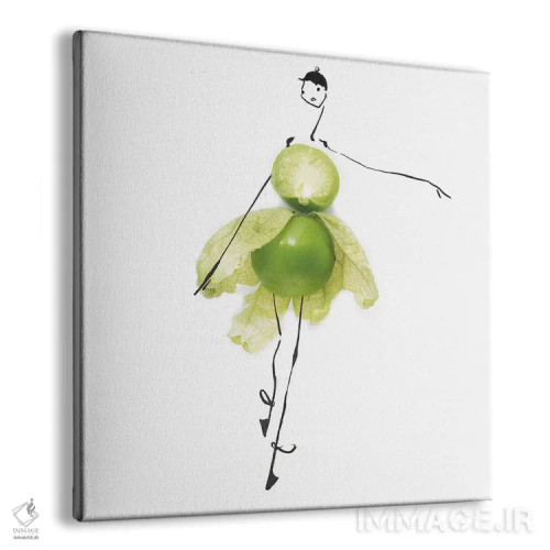 تابلو توماتیلو سبز (گوجهفرنگی مکزیکی) اثر گرچن روهرز - نمای پرسپکتیو محصول