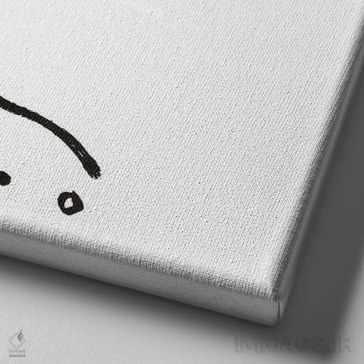 تابلو سرخس فیدلهد سبز اثر گرچن روهرز - نمای نزدیک بافت بوم