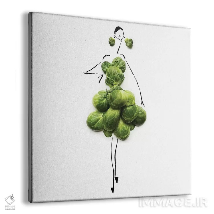 تابلو جوانههای سبز اثر گرچن روهرز - نمای پرسپکتیو محصول