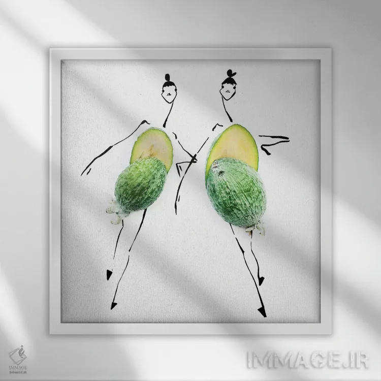 تابلو سبز اثر گرچن روهرز - نمای قابدار سفید