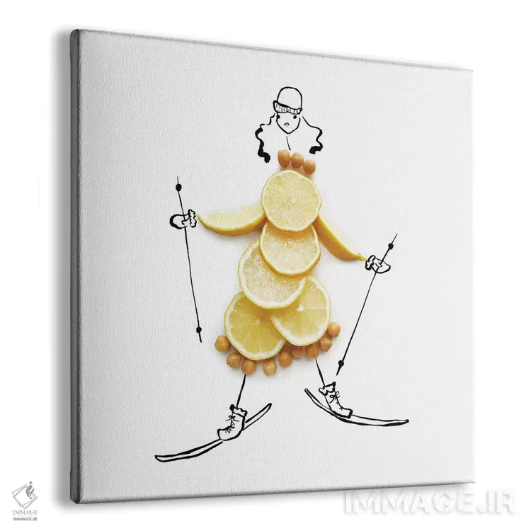 تابلو اسکی حُمُص اثر گرچن روهرز - نمای پرسپکتیو محصول