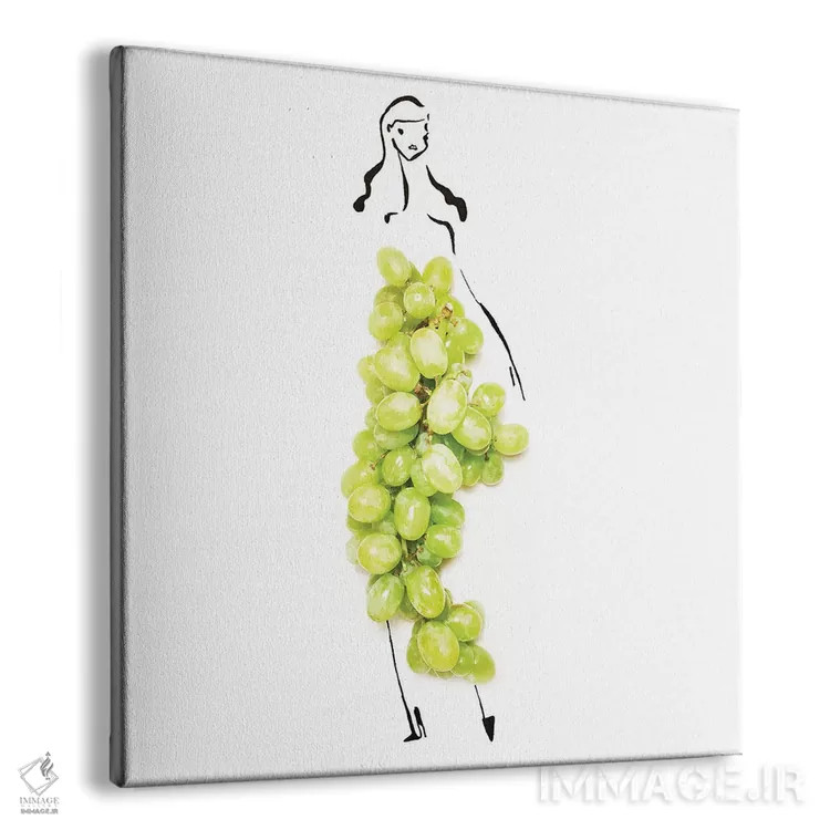 تابلو انگور سبز اثر گرچن روهرز - نمای پرسپکتیو محصول