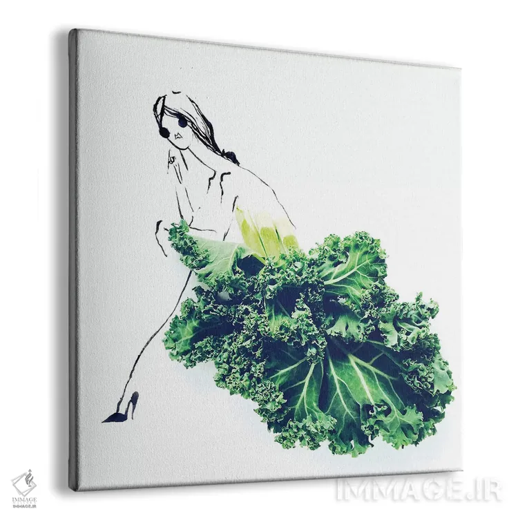 تابلو کلم کیل (سری اول) اثر گرچن روهرز - نمای پرسپکتیو محصول