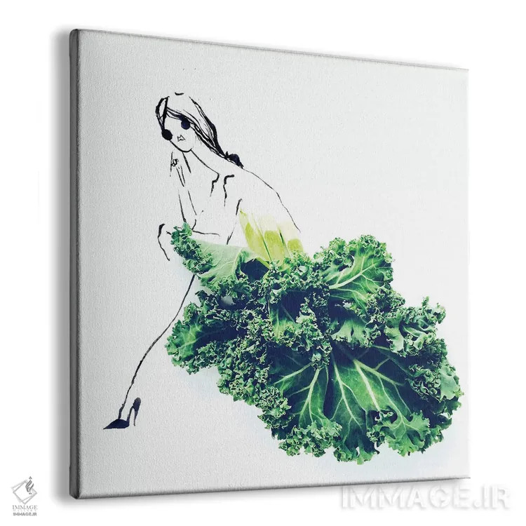 تابلو کلم کیل (سری اول) اثر گرچن روهرز - نمای پرسپکتیو محصول