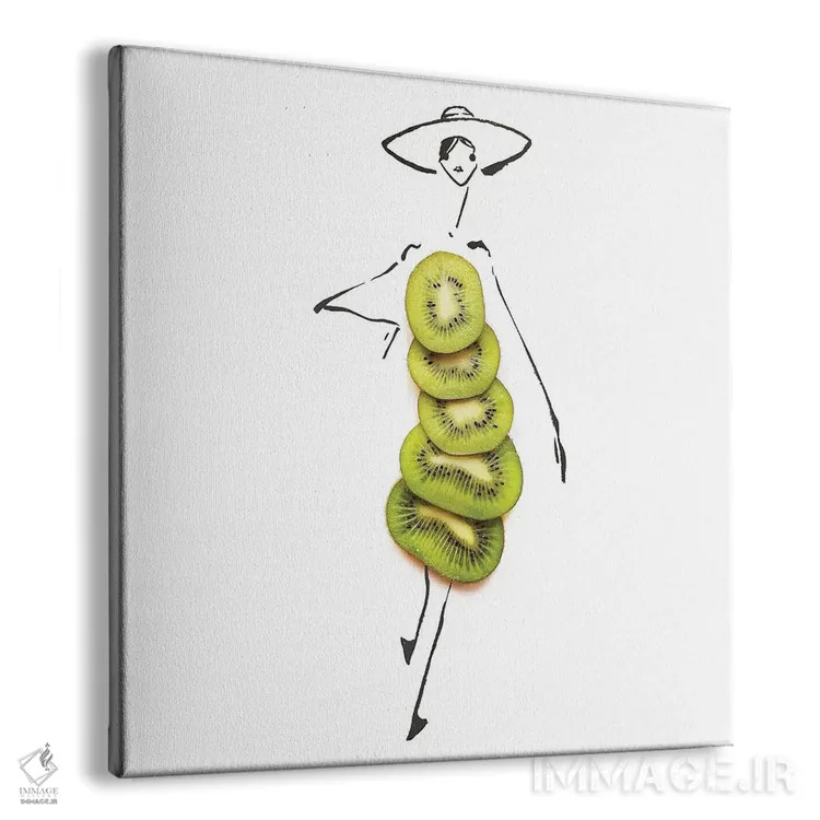 تابلو کیوی اثر گرچن روهرز - نمای پرسپکتیو محصول