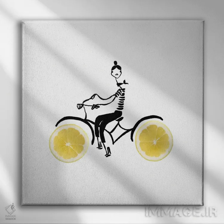 تابلو چرخه لیمو اثر گرچن روهرز - نمای روبهرو روی دیوار