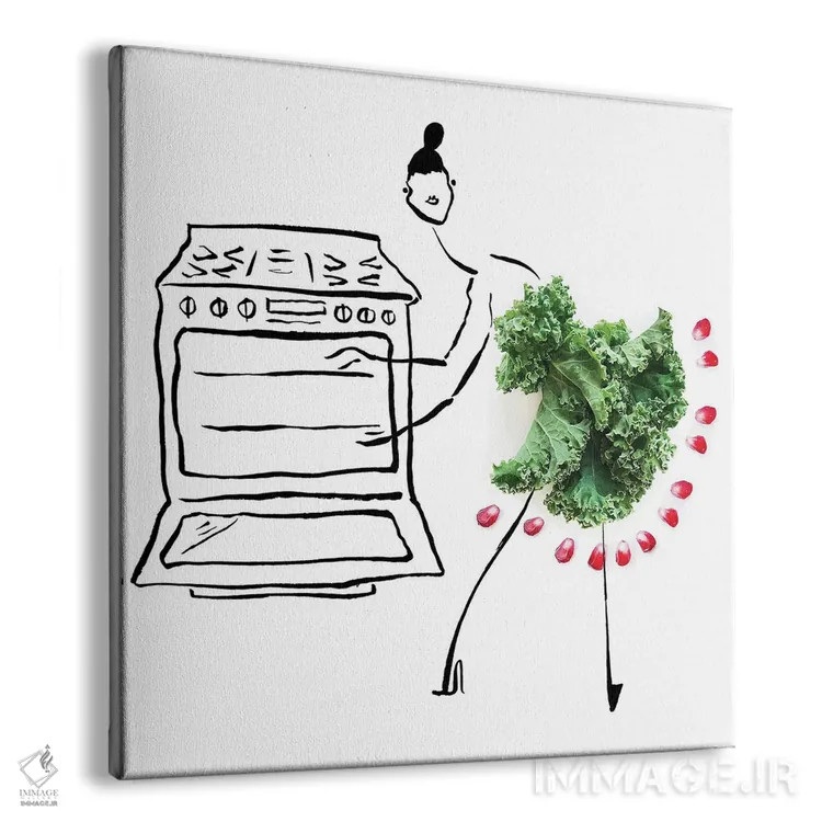 تابلو کلم کیل (سری دوم) اثر گرچن روهرز - نمای پرسپکتیو محصول