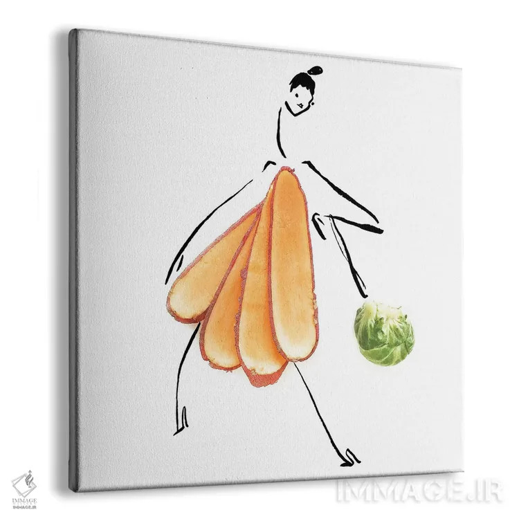 تابلو سیبزمینی شیرین اثر گرچن روهرز - نمای پرسپکتیو محصول