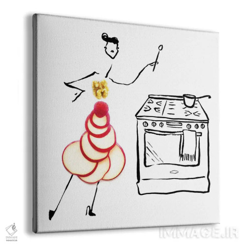 تابلو سیب (سری دوم) اثر گرچن روهرز - نمای پرسپکتیو محصول