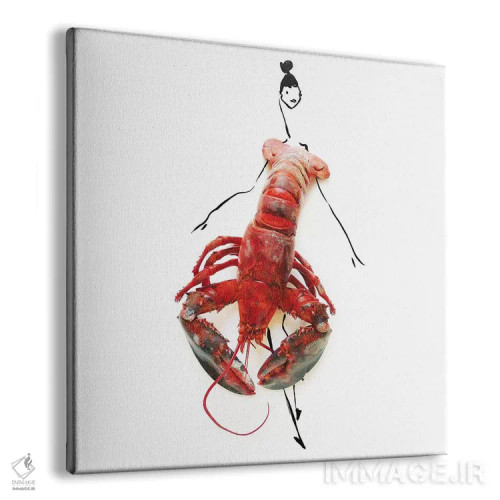 تابلو خرچنگ دریایی اثر گرچن روهرز - نمای پرسپکتیو محصول