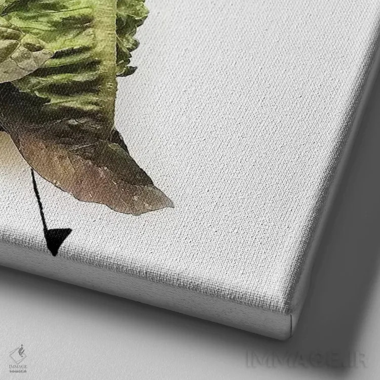 تابلو کاهو (سری اول) اثر گرچن روهرز - نمای نزدیک بافت بوم