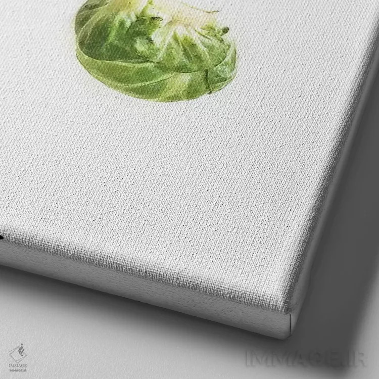 تابلو سیبزمینی شیرین اثر گرچن روهرز - نمای نزدیک بافت بوم