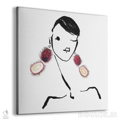 تابلو لیچی (میوه آسیایی) اثر گرچن روهرز - نمای پرسپکتیو محصول