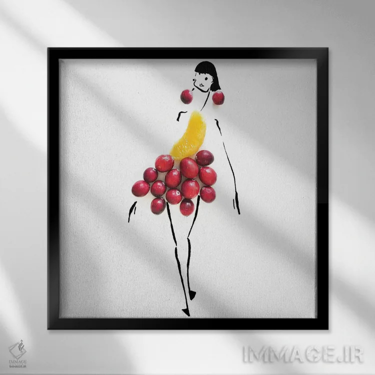 تابلو کرنبری (سری دوم) اثر گرچن روهرز - نمای قابدار مشکی