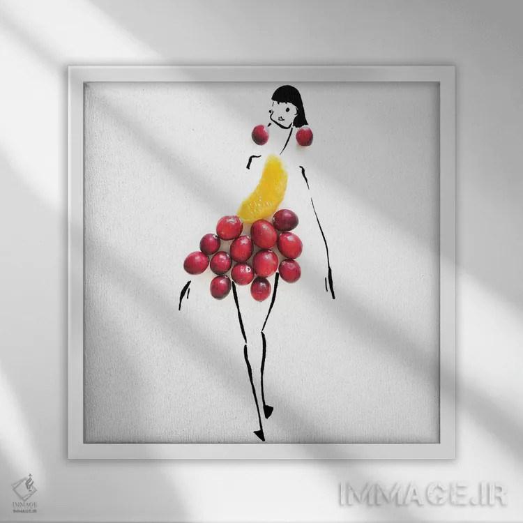 تابلو کرنبری (سری دوم) اثر گرچن روهرز - نمای قابدار سفید