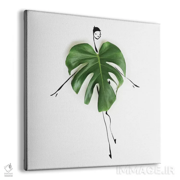 تابلو مانسترا (گیاه آپارتمانی) اثر گرچن روهرز - نمای پرسپکتیو محصول