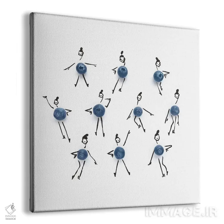 تابلو بلوبری اثر گرچن روهرز - نمای پرسپکتیو محصول