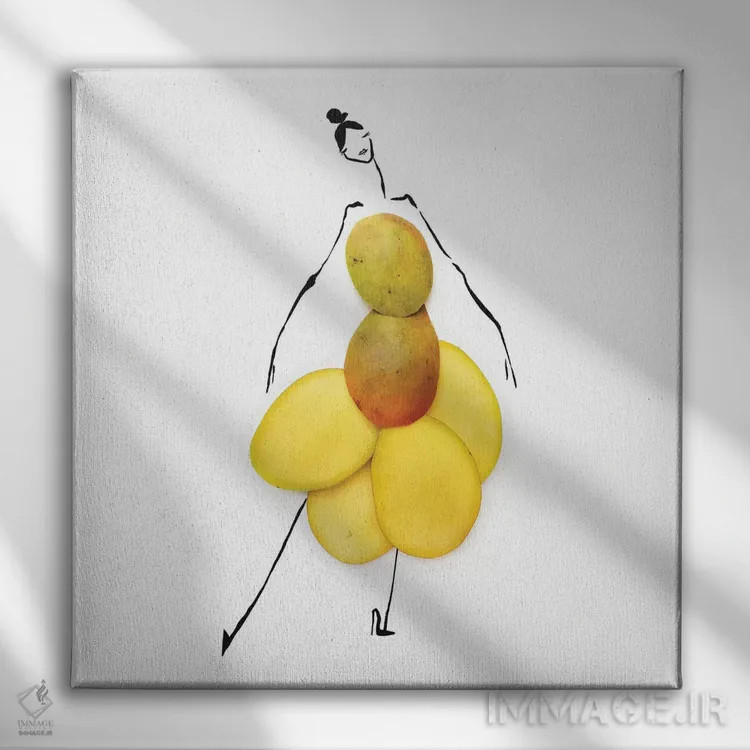 تابلو انبه اثر گرچن روهرز - نمای روبهرو روی دیوار