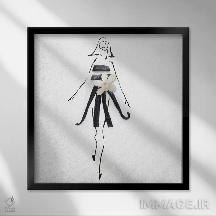 تابلو وانیل اثر گرچن روهرز - نمای قابدار مشکی