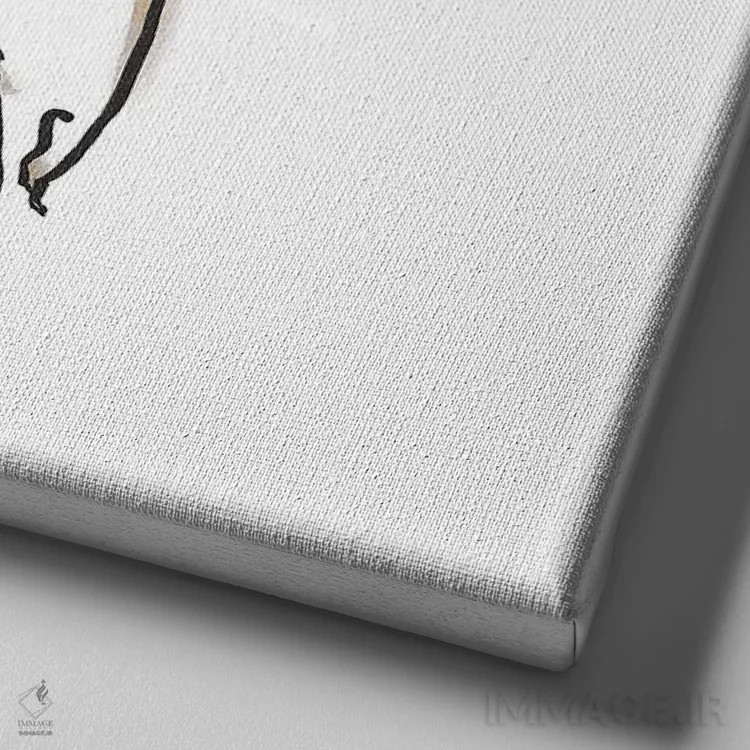 تابلو آبنبات منصور گاوریل (برند) اثر گرچن روهرز - نمای نزدیک بافت بوم