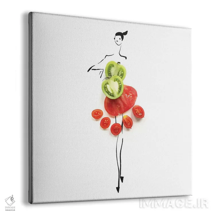 تابلو گوجه فرنگی (سری اول) اثر گرچن روهرز - نمای پرسپکتیو محصول