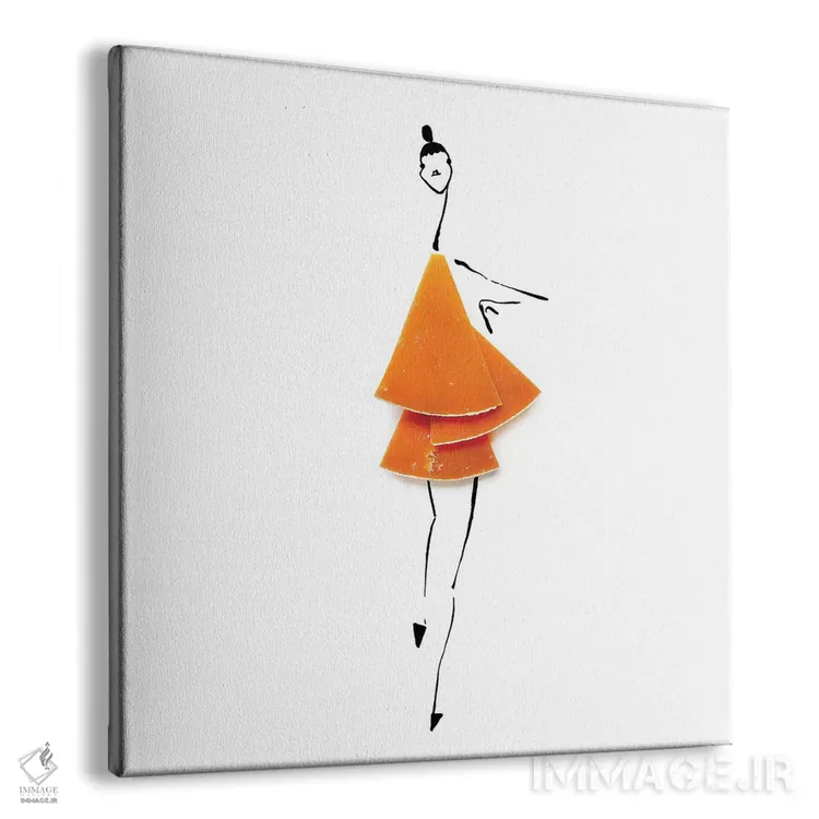 تابلو پنیر نارنجی اثر گرچن روهرز - نمای پرسپکتیو محصول