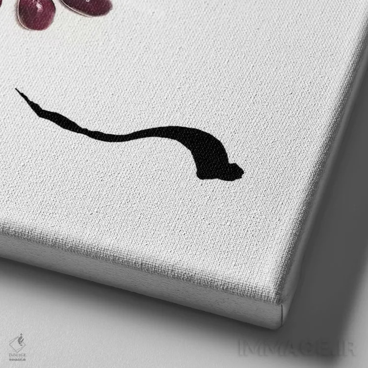 تابلو زیتون (سری سوم) اثر گرچن روهرز - نمای نزدیک بافت بوم