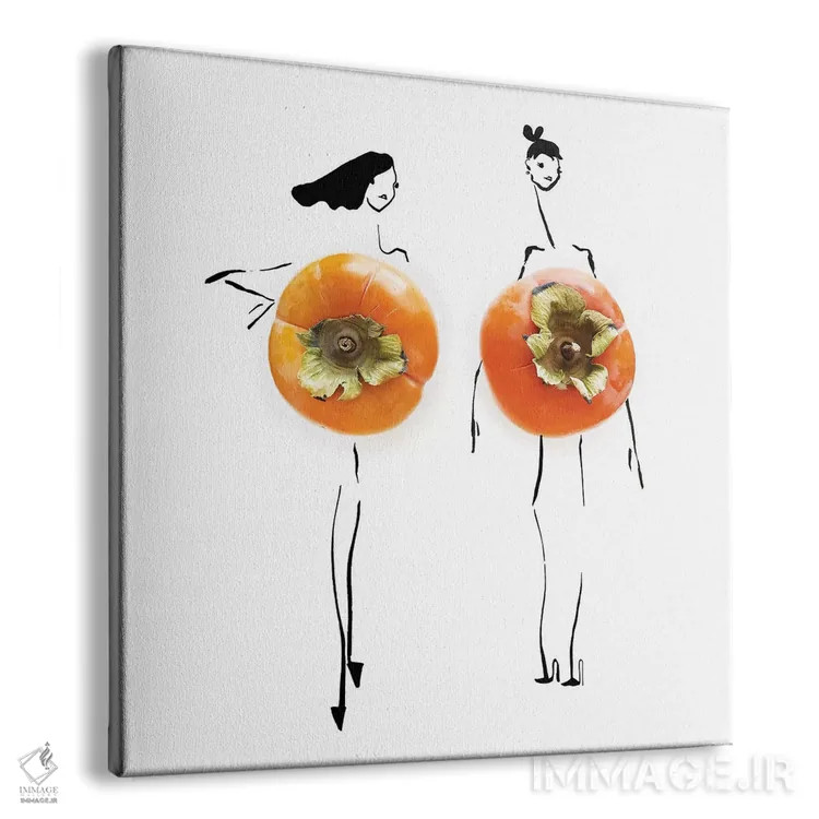 تابلو خرمالوی نارنجی اثر گرچن روهرز - نمای پرسپکتیو محصول