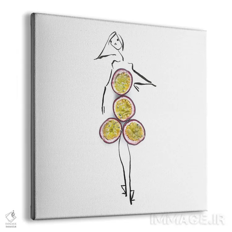 تابلو میوه شور (پشن فروت) اثر گرچن روهرز - نمای پرسپکتیو محصول