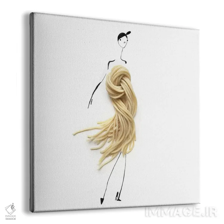 تابلو پاستا اثر گرچن روهرز - نمای پرسپکتیو محصول