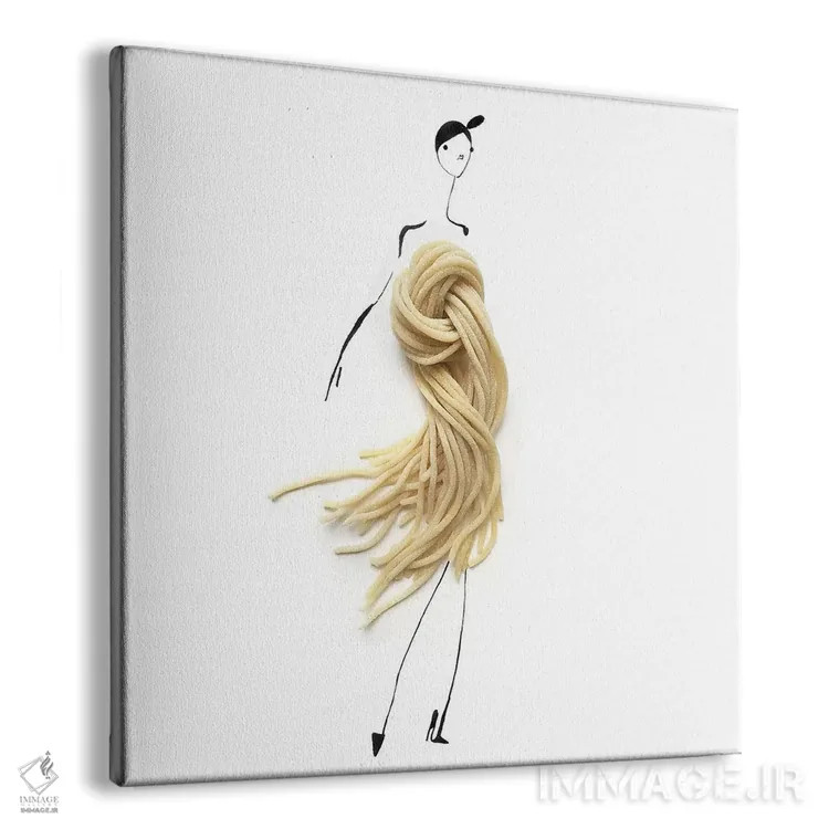 تابلو پاستا اثر گرچن روهرز - نمای پرسپکتیو محصول